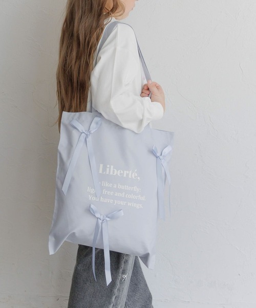 GLOBAL WORK(グローバルワーク)の「リボン付きトートBAG/603700(トートバッグ・キッズ・ミント/ライトパープル/オレンジ/ブラック/ライトブルー・FREE)」の12枚目の写真