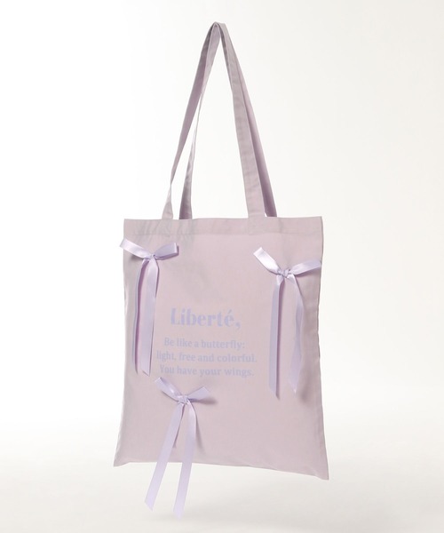 GLOBAL WORK(グローバルワーク)の「リボン付きトートBAG/603700(トートバッグ・キッズ・ミント/ライトパープル/オレンジ/ブラック/ライトブルー・FREE)」の8枚目の写真