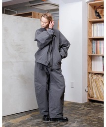 【VOAAOV】 DOUBLE FACE GARMENT DYE Tapered Pants
