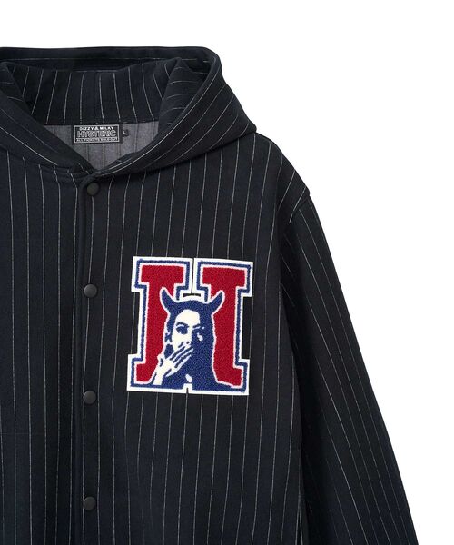 HYSTERIC GLAMOUR(ヒステリックグラマー)の「SPEAK NO EVILワッペン パーカー(パーカー・メンズ・ブラック/ネイビー/トップグレー・SMALL/MEDIUM/LARGE/X-LARGE)」の12枚目の写真