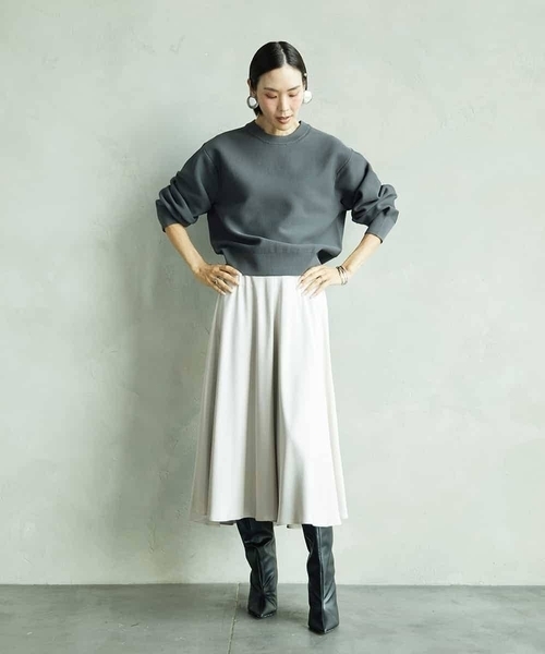 MICHEL KLEIN(ミッシェル・クラン)の「サテンマーメードスカート(スカート・レディース・オレンジ/ブラック・38)」の17枚目の写真