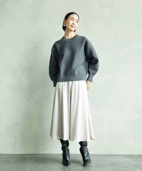 MICHEL KLEIN(ミッシェル・クラン)の「サテンマーメードスカート(スカート・レディース・オレンジ/ブラック・38)」の19枚目の写真