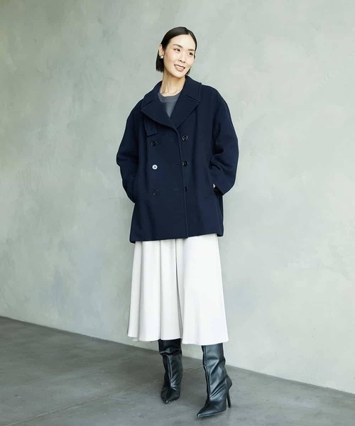 MICHEL KLEIN(ミッシェル・クラン)の「サテンマーメードスカート(スカート・レディース・オレンジ/ブラック・38)」の20枚目の写真