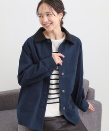 SHOO・LA・RUE | 【S-LL】オーバーシルエットでこなれ感 襟コール カバーオール(ステンカラーコート)