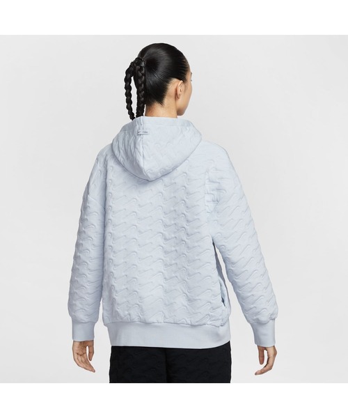 NIKE(ナイキ)の「ナイキ NIKE ナイキ NSW PHNX FLC LSE AOJ PO H(パーカー・レディース・グレー×ピンク/ブラック・S/M/L)」の3枚目の写真