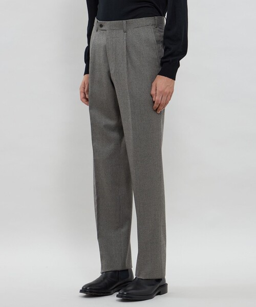 MACKINTOSH LONDON（マッキントッシュ ロンドン）の「【Adjustable Fit】ガンクラブフランネル 1プリーツスラックス（スラックス・メンズ・グレー系その他2・78/82/86/90）」の4枚目の写真