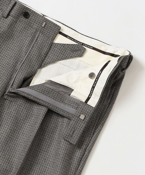 MACKINTOSH LONDON（マッキントッシュ ロンドン）の「【Adjustable Fit】ガンクラブフランネル 1プリーツスラックス（スラックス・メンズ・グレー系その他2・78/82/86/90）」の7枚目の写真