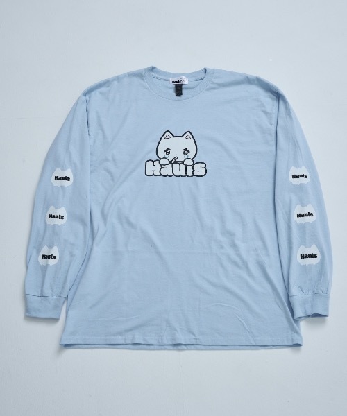Hauls(ハウルズ)の「ドドーン!BIGロンTEE(Tシャツ/カットソー・レディース・ブラック/サックスブルー/ホワイト/ピンク・FREE)」の14枚目の写真