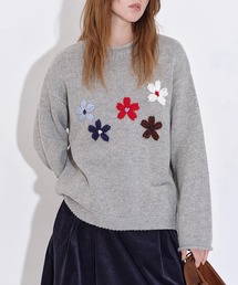 セール】ラウンドカラー フリルニットポロシャツ FQ24S049【Fano