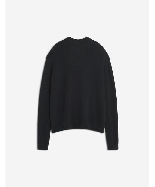 Maison Kitsune（メゾンキツネ）の「DRESSED FOX INTARSIA WOOL JUMPER（ニット/セーター・メンズ・ダークグレー/ブラック・XS/S/M/L/XL）」の4枚目の写真