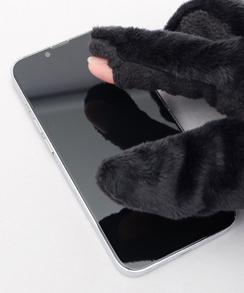 Champion(チャンピオン)の「5本指 シールボア グローブ 手袋 ダイレクトタッチ仕様(手袋・メンズ・チャコール/ブラック・FREE)」の10枚目の写真