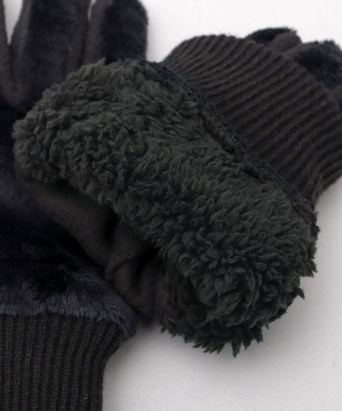 Champion(チャンピオン)の「5本指 シールボア グローブ 手袋 ダイレクトタッチ仕様(手袋・メンズ・チャコール/ブラック・FREE)」の11枚目の写真