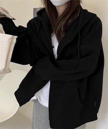 oversize ジップパーカー