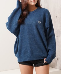 【Laufer】クロップド ルーズ クルーニット / Cropped Loose Crew Neck Knit