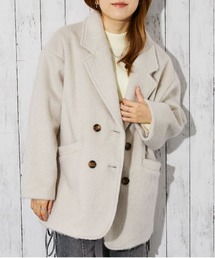 GORGE | 《ふんわりシャギー質感》レディース ハーフコート あったかアウター 秋冬(その他アウター)