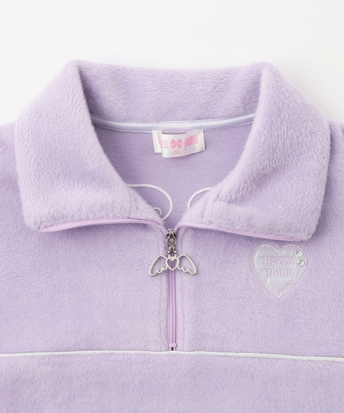 セール】ラメパイピング ハーフZIPプルオーバー（スウェット）｜mezzo