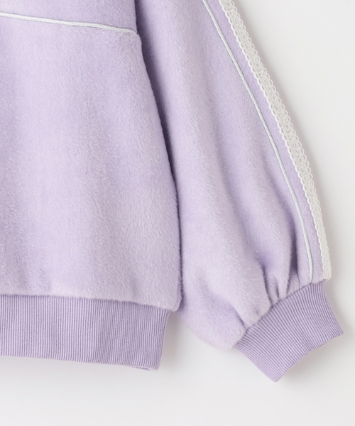 セール】ラメパイピング ハーフZIPプルオーバー（スウェット）｜mezzo