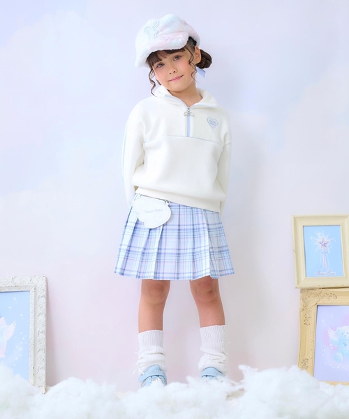 セール】ラメパイピング ハーフZIPプルオーバー（スウェット）｜mezzo