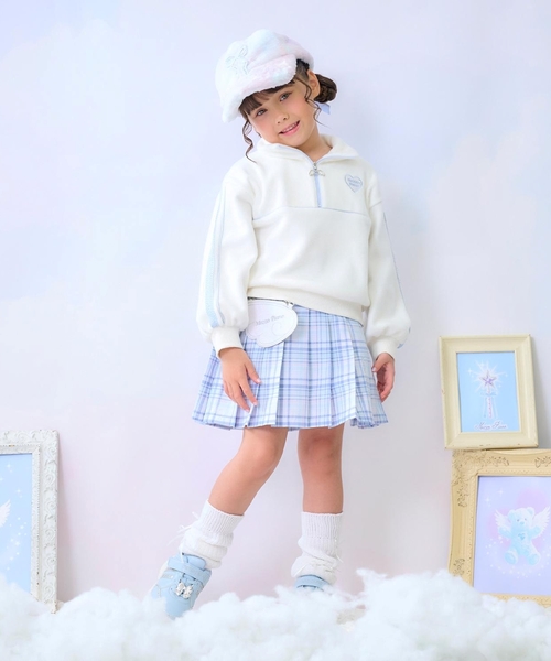 メソメソ セール】ラメパイピング ハーフZIPプルオーバー（スウェット）｜mezzo