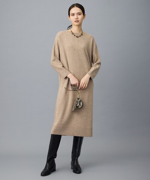 ジバンシー✨タグ付き　ニットワンピース　ベージュ　サイズ４２　GIVENCHY シャギースリーブミニニットワンピース｜WOMEN｜250HAF73-247I｜AZUL