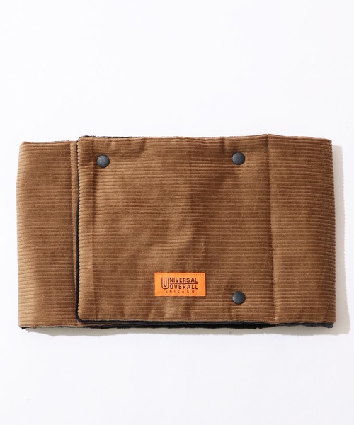 UNIVERSAL OVERALL(ユニバーサルオーバーオール)の「【UNIVERSAL OVERALL/ユニバーサルオーバーオール】コーデュロイ中綿 ボタンネックウォーマー(ネックウォーマー/スヌード・メンズ・ブラウン/ブラック・FREE)」の1枚目の写真