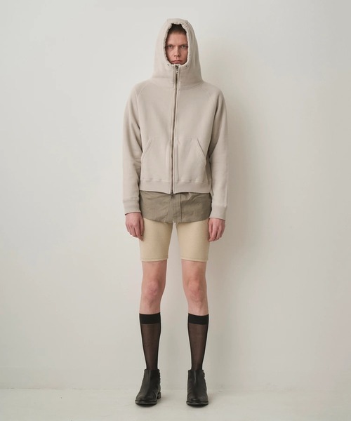 Juha(ユハ)の「【JUHA/ユハ】CROPPED BRUSHED HOODIE(パーカー・メンズ・ブラック/クリーム・3/4)」の8枚目の写真