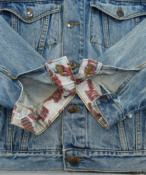 VINTAGE（ヴィンテージ）の「【USED】90’s PLANET HOLLYWOOD デニムジャケット（デニムジャケット・メンズ・ブルー・MEDIUM）」の8枚目の写真