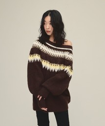 eL | 【eL】3G Fair Isle Pullover/588096(ニット/セーター)