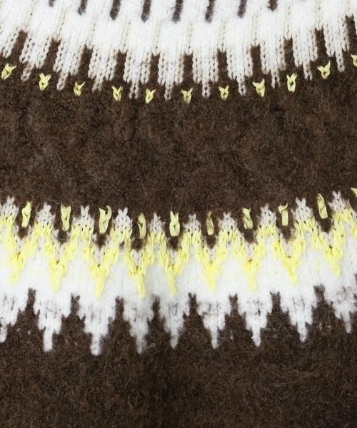 eL（エル）の「【eL】3G Fair Isle Pullover/588096（ニット/セーター・レディース・ネイビー系/ブラウン系その他・FREE）」の21枚目の写真