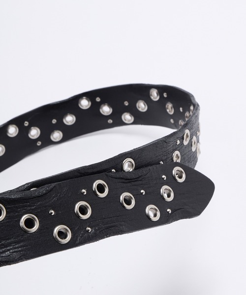 GRANCY(グランシー)の「【GRANCY】スタッズデザインレザーベルト / Studded Leather Belt(ベルト・メンズ・ブラック・FREE)」の10枚目の写真