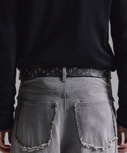 GRANCY(グランシー)の「【GRANCY】スタッズデザインレザーベルト / Studded Leather Belt(ベルト・メンズ・ブラック・FREE)」の13枚目の写真