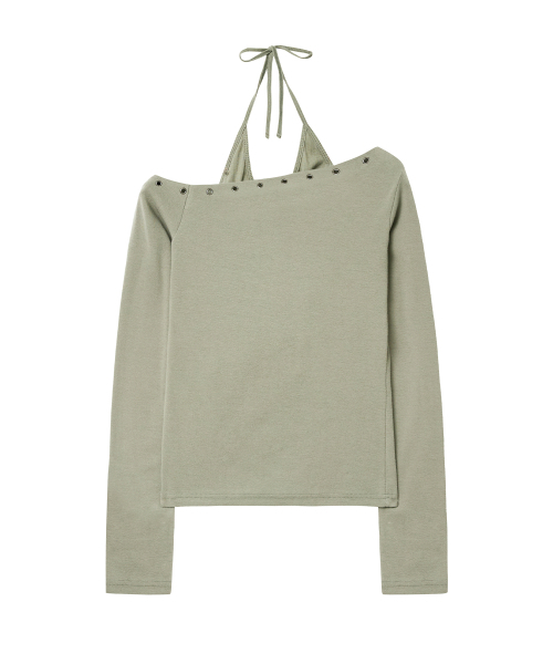 Midnight Move(ミッドナイトムーブ)の「eye set t (khaki)(Tシャツ/カットソー・レディース・その他・FREE)」の2枚目の写真