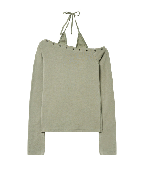 Midnight Move(ミッドナイトムーブ)の「eye set t (khaki)(Tシャツ/カットソー・レディース・その他・FREE)」の4枚目の写真