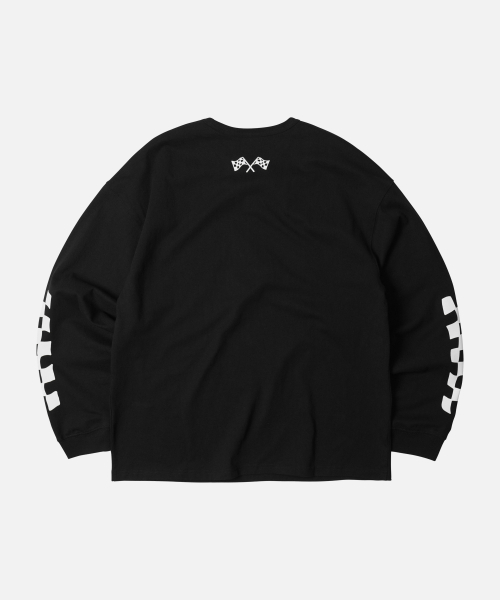 FRIZMWORKS(フリズムワークス)の「MOTORS SPEEDWAY LONG SLEEVE TEE _ BLACK(Tシャツ/カットソー・メンズ・その他・LARGE/MEDIUM)」の2枚目の写真