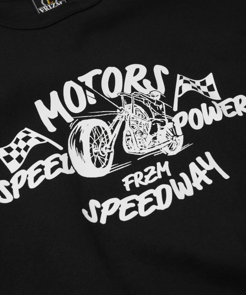 FRIZMWORKS(フリズムワークス)の「MOTORS SPEEDWAY LONG SLEEVE TEE _ BLACK(Tシャツ/カットソー・メンズ・その他・LARGE/MEDIUM)」の4枚目の写真