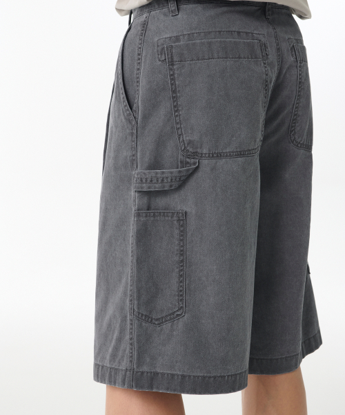 MUSINSA STANDARD（ムシンサスタンダード）の「ピグメントカーペンターバermudaパンツ[チャコールグレー]（その他パンツ・メンズ・その他・33/28/29/36/34/32/30/31/26/27/38/40/42）」の9枚目の写真