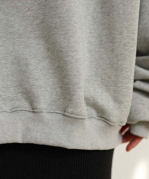LAULEN(ローレン)の「back open volume sweat pullover /バックオープンボリュームスウェットプルオーバー(スウェット・レディース・グレー/ブラック・FREE)」の8枚目の写真