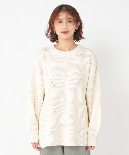 セール】7ゲージふわかる畦編みニット（ニット/セーター）｜studio