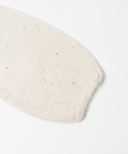 URBAN RESEARCH（アーバンリサーチ）の「スパンコールモヘヤルーズニット（ニット/セーター・レディース・オフホワイト/ネイビー・FREE）」の16枚目の写真