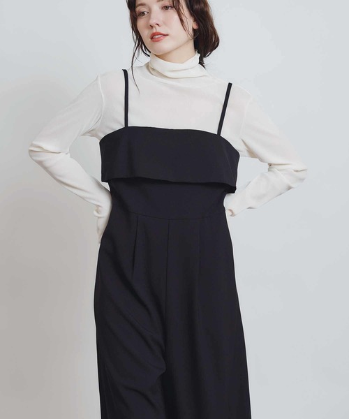 PICCIN PERLA(ピッチンペルラ)の「リボンサロペット(サロペット/オーバーオール・レディース・ブラック・M)」の20枚目の写真