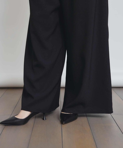 PICCIN PERLA(ピッチンペルラ)の「リボンサロペット(サロペット/オーバーオール・レディース・ブラック・M)」の6枚目の写真