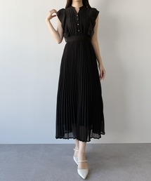 mipiarl（ミピアール）の「ラッフルピンタックプリーツワンピース（ワンピース）」
