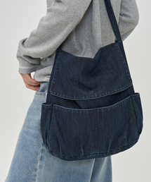 TOFFEE（トフィー）の「2WAYキャンバスバッグ (ブルー)（メッセンジャーバッグ）」