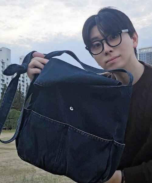 TOFFEE(トフィー)の「2WAYキャンバスバッグ (ブルー)(メッセンジャーバッグ・メンズ・その他・ONE SIZE)」の15枚目の写真