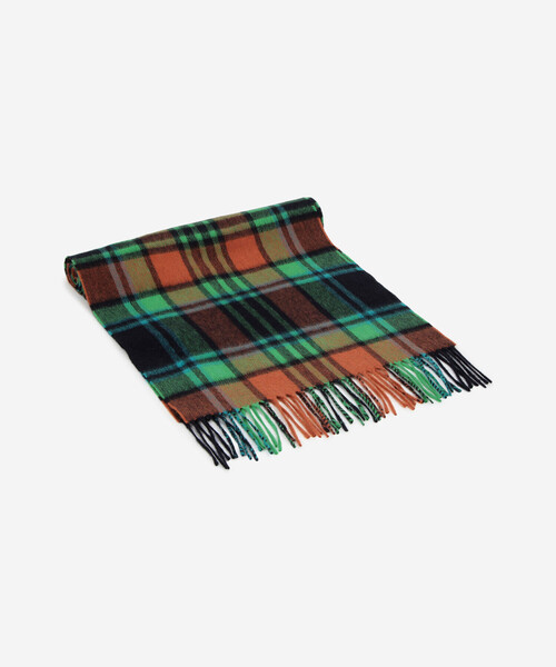 Joshua Ellis（ジョシュアエリス）の「Joshua Ellis | カシミヤマフラー CHECK（マフラー・レディース・オレンジ系その他・ONE）」の2枚目の写真