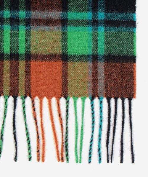 Joshua Ellis（ジョシュアエリス）の「Joshua Ellis | カシミヤマフラー CHECK（マフラー・レディース・オレンジ系その他・ONE）」の3枚目の写真