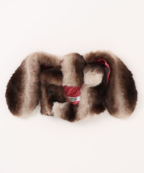 MARKEY'S（マーキーズ）の「MIXフェイクファーウサミミボウシ/kids（ニットキャップ/ビーニー・キッズ・ブラウン/キャメル/ライトブルー・FREE）」の2枚目の写真