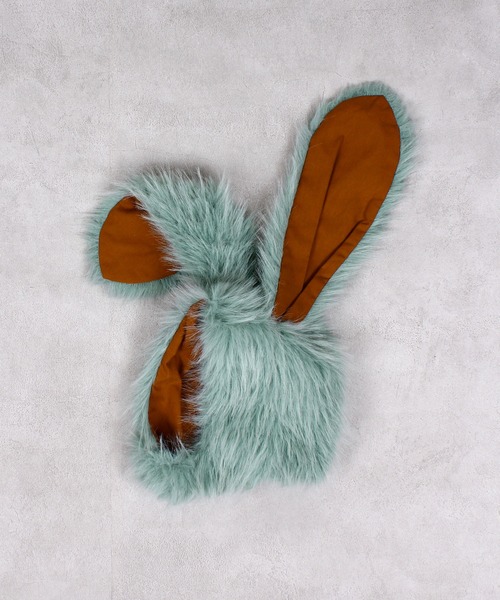 MARKEY'S（マーキーズ）の「MIXフェイクファーウサミミボウシ/kids（ニットキャップ/ビーニー・キッズ・ブラウン/キャメル/ライトブルー・FREE）」の9枚目の写真