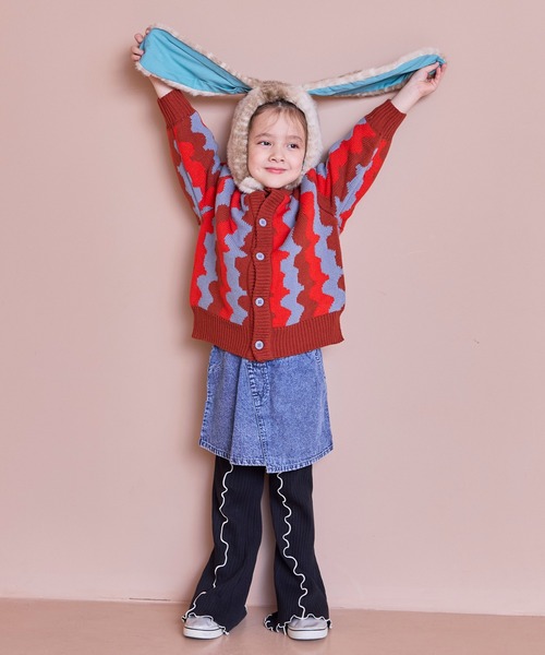 MARKEY'S（マーキーズ）の「MIXフェイクファーウサミミボウシ/kids（ニットキャップ/ビーニー・キッズ・ブラウン/キャメル/ライトブルー・FREE）」の18枚目の写真