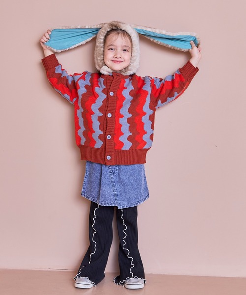 MARKEY'S（マーキーズ）の「MIXフェイクファーウサミミボウシ/kids（ニットキャップ/ビーニー・キッズ・ブラウン/キャメル/ライトブルー・FREE）」の19枚目の写真